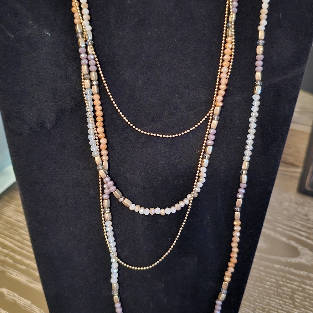 Plunder Multi-Color Layered Necklace
